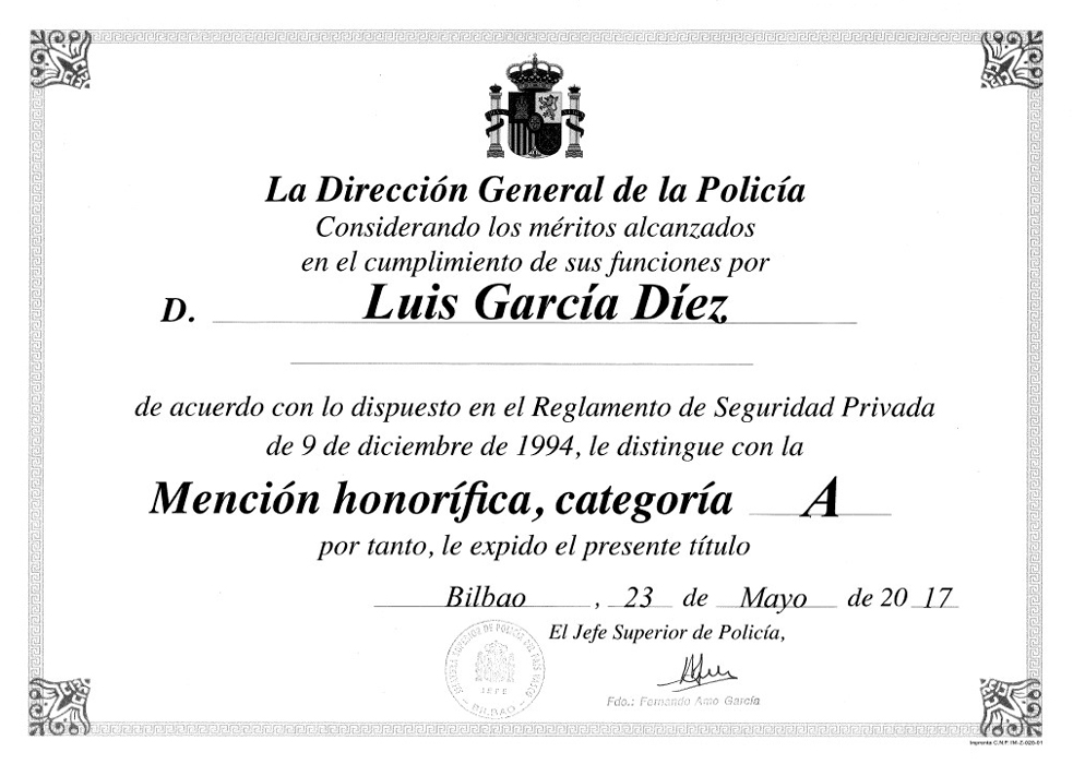 Honorable Mention General Directorate of Police